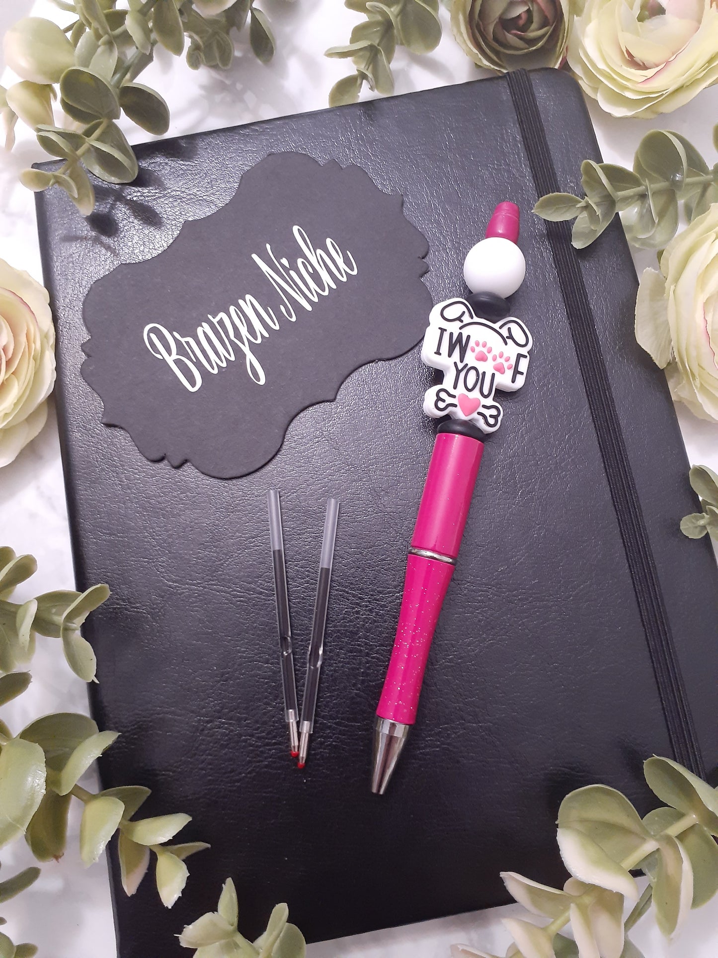 🐾 I Woof You Beaded Pen – Love at First Bark!