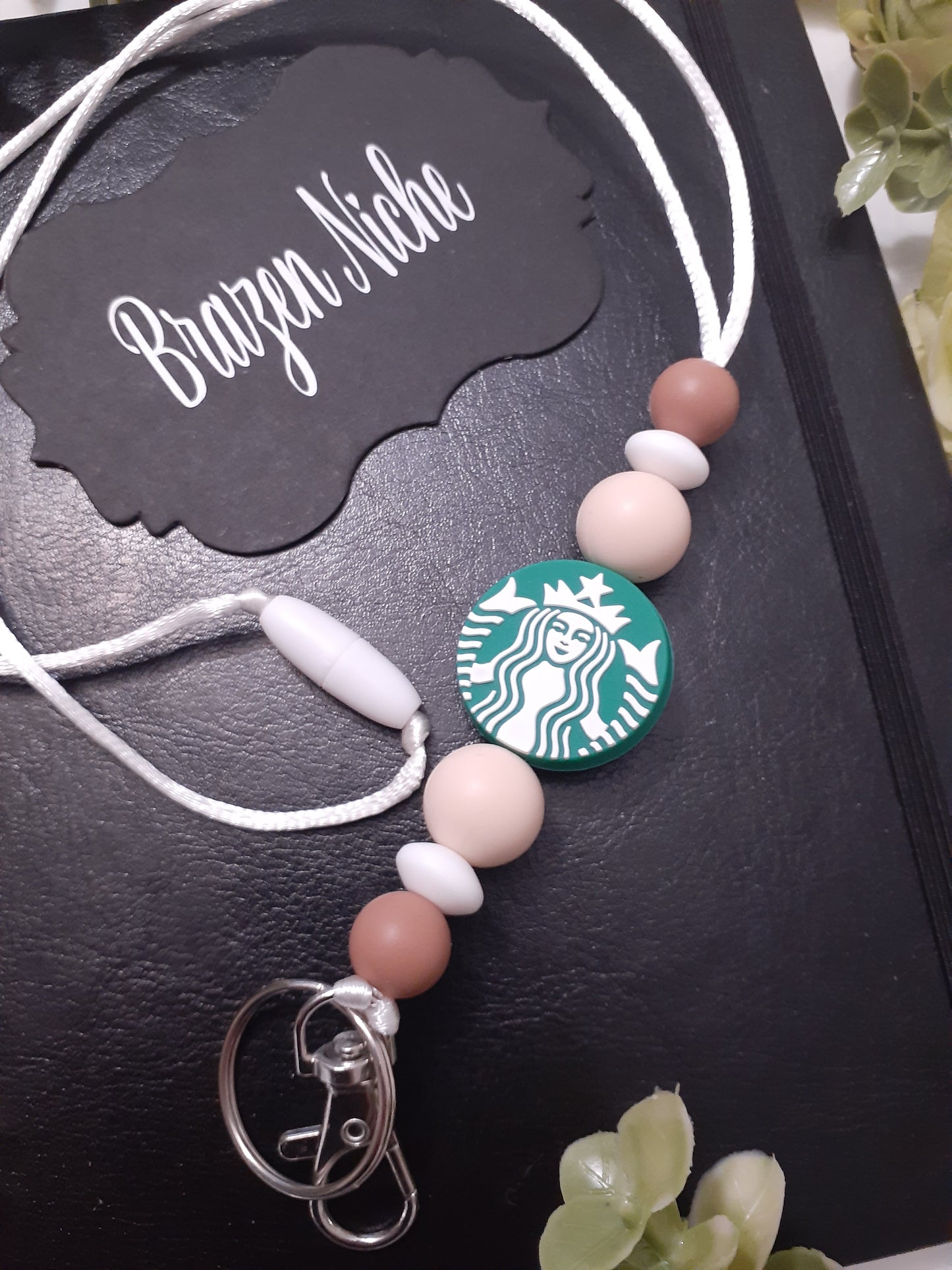 Coffee Beaded Lanyard – Sip in Style, Wear with Purpose ☕✨
