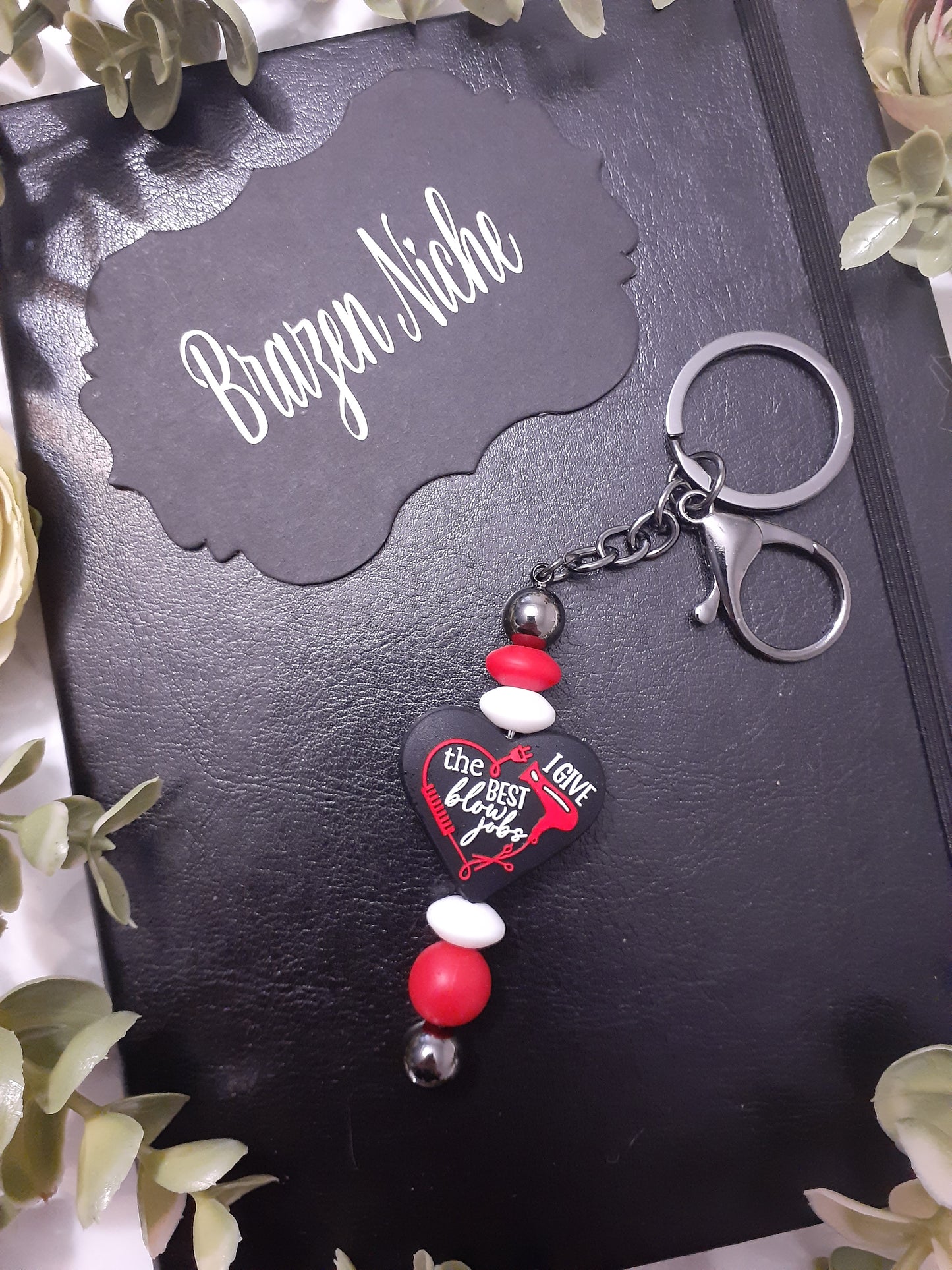 I Give the Best Blow Job Funny Hairstylist Keychain