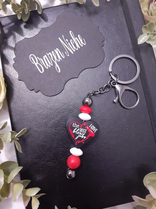 I Give the Best Blow Job Funny Hairstylist Keychain