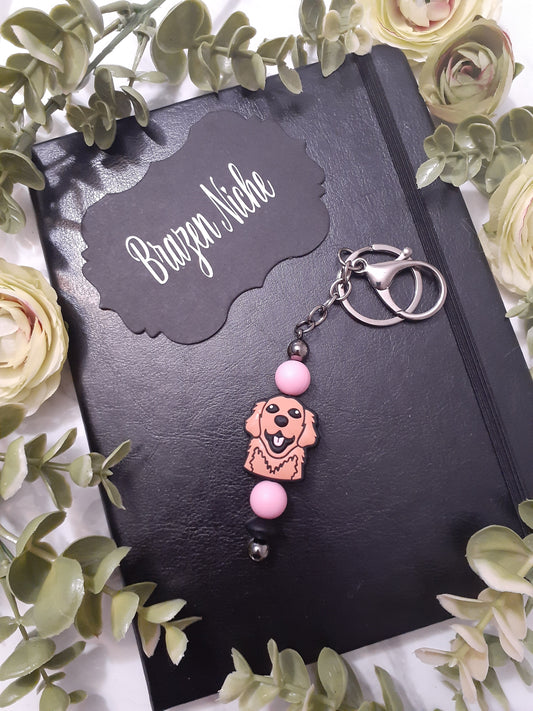 Brown Dog Beaded Keychain – Playful, Charming & Full of Puppy Love 🐶🤎