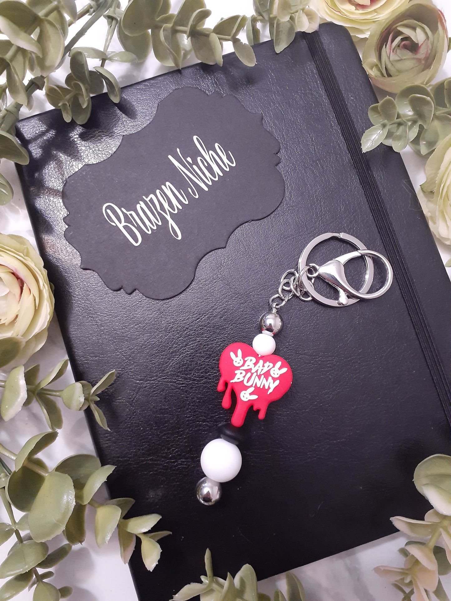 Vibrant Heart Beaded Keychain – Bold Beats, Bigger Vibes ❤️🎶