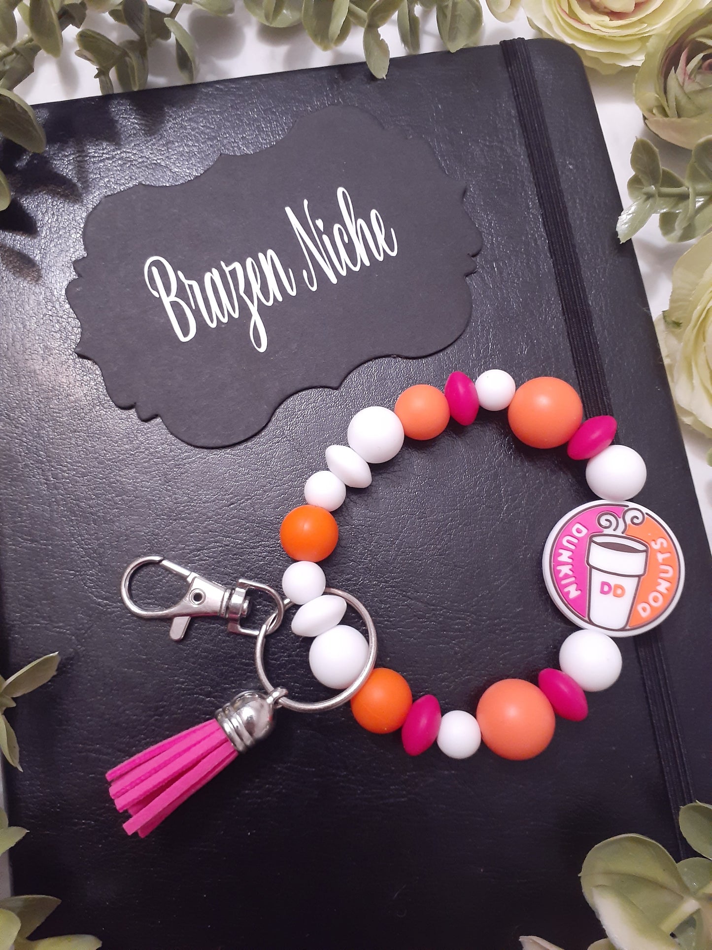 Coffee & Donut Wristlet Keychain – Sip, Snack & Style On-the-Go ☕🍩✨