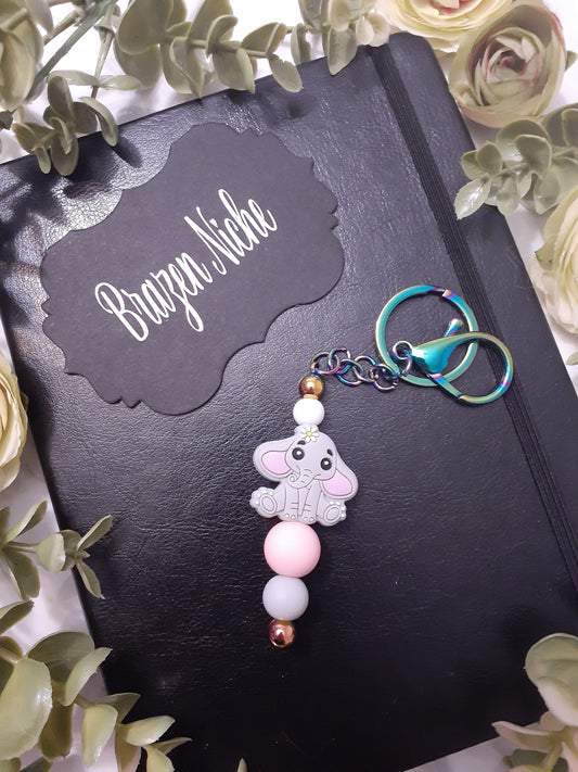Elephant Beaded Keychain – Gentle Strength, Playful Charm 🐘✨