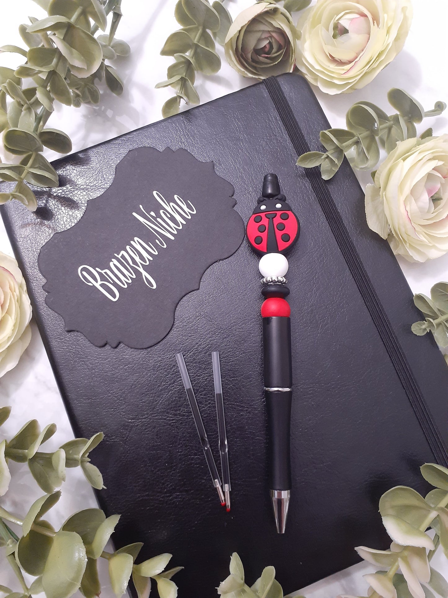🐞 LadyBug Beaded Pen – A Little Luck with Every Line!