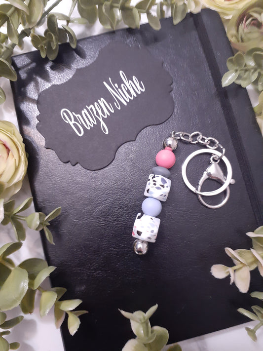 Abstract Beaded Keychain – Bold. Modern. Unapologetically You. 🎨