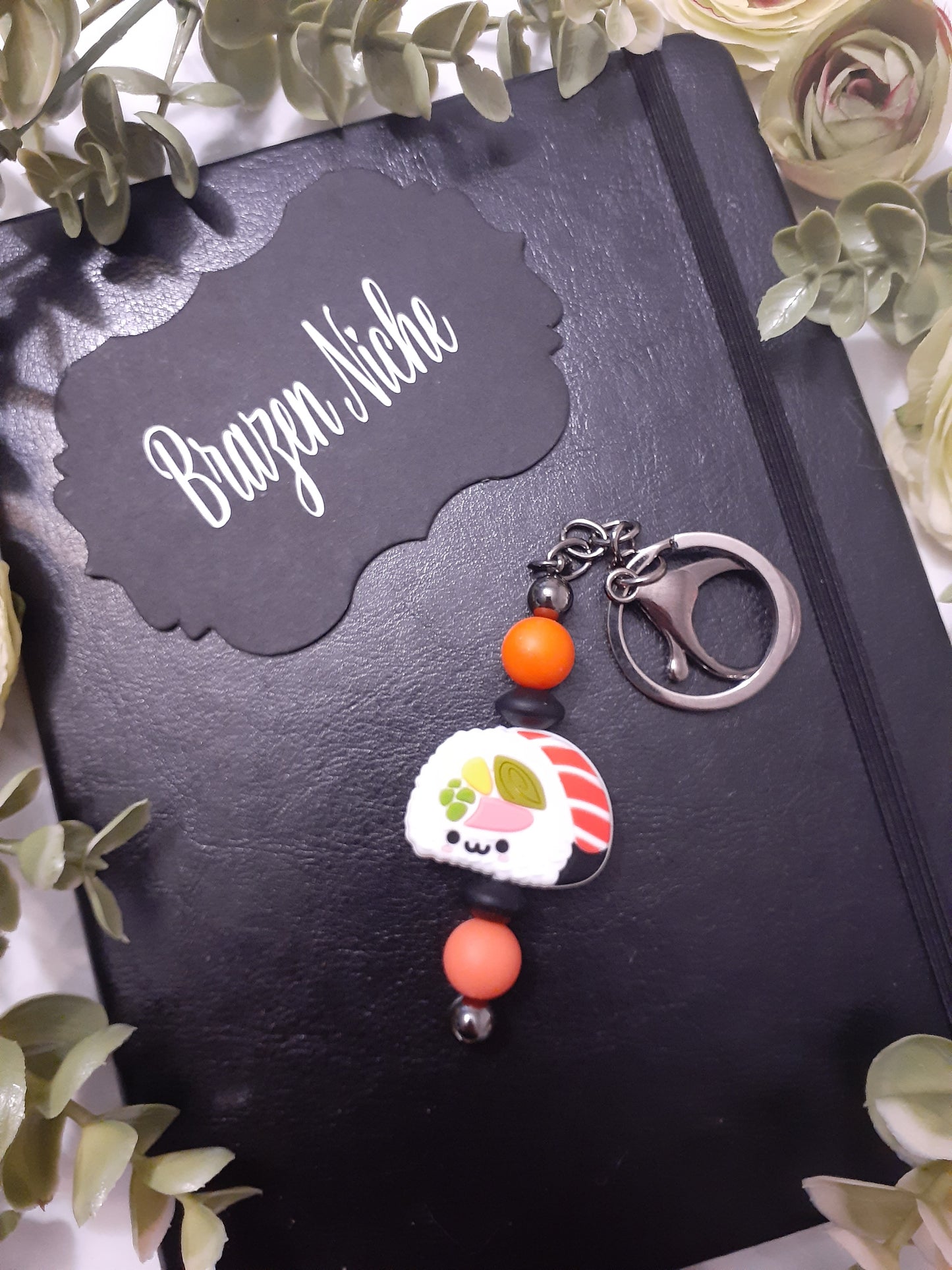 Sushi Beaded Keychain – Rollin’ with Style 🍣