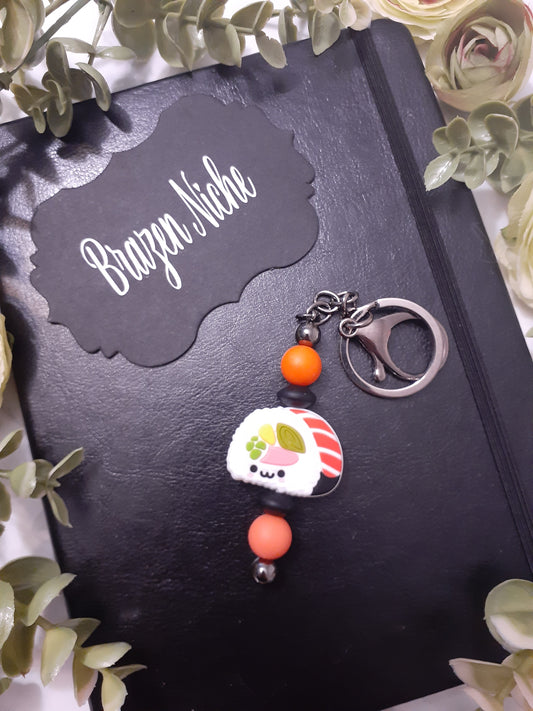 Sushi Beaded Keychain – Rollin’ with Style 🍣