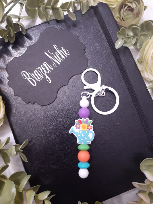 Water can Flower Keychain