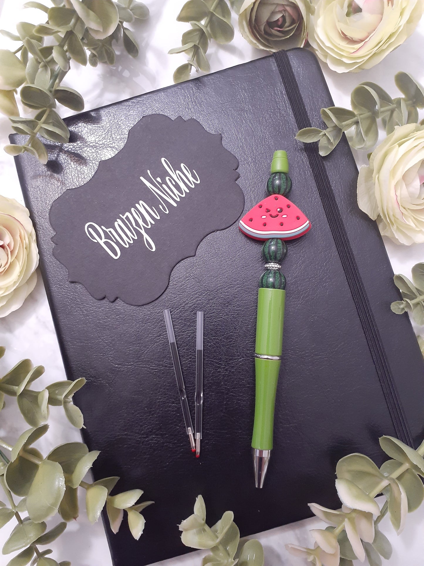 🍉 Watermelon Beaded Pen – A Slice of Summer in Every Scribble!