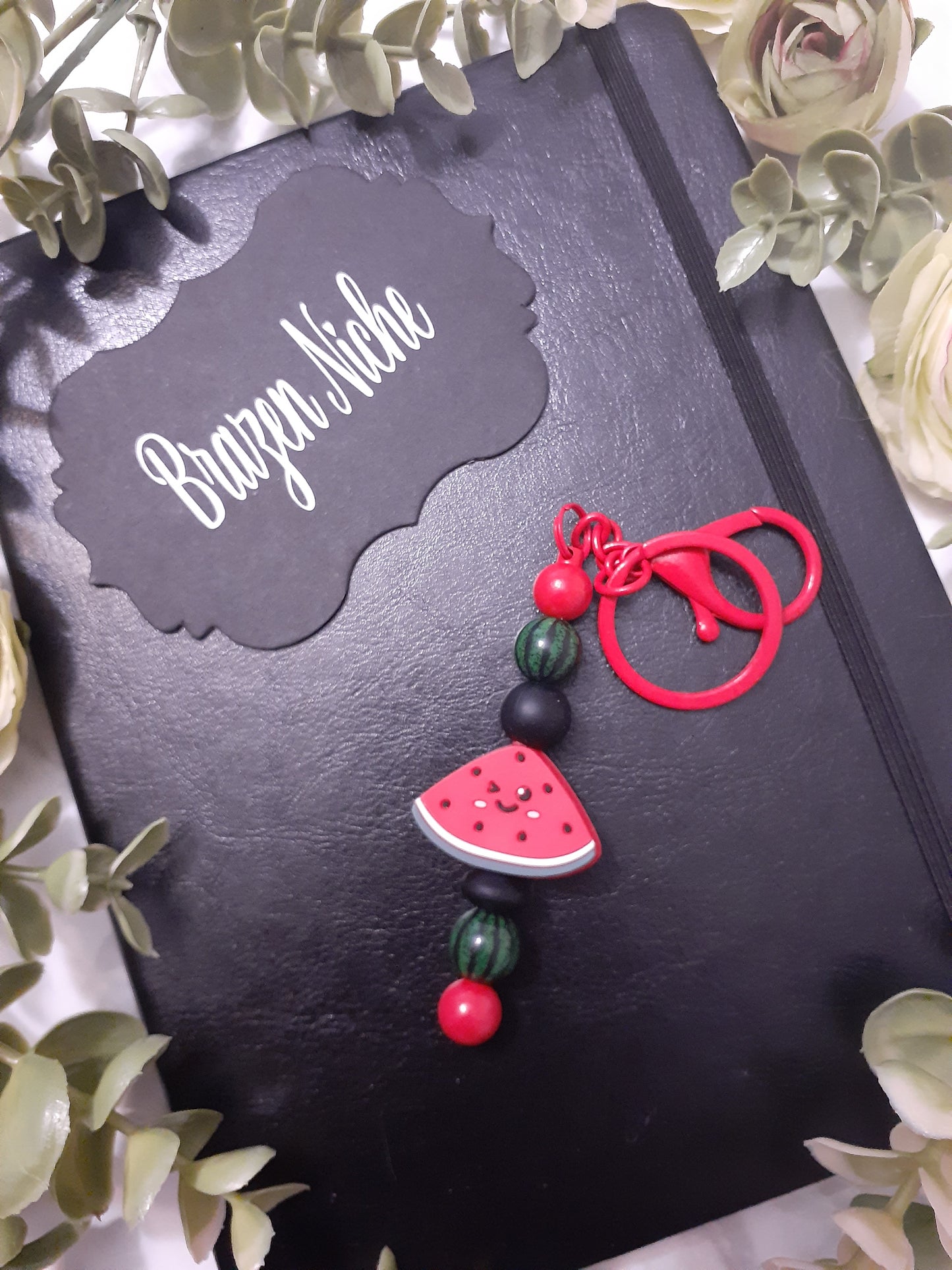Watermelon Beaded Keychain – Sweet, Fresh & Full of Summer Vibes 🍉✨