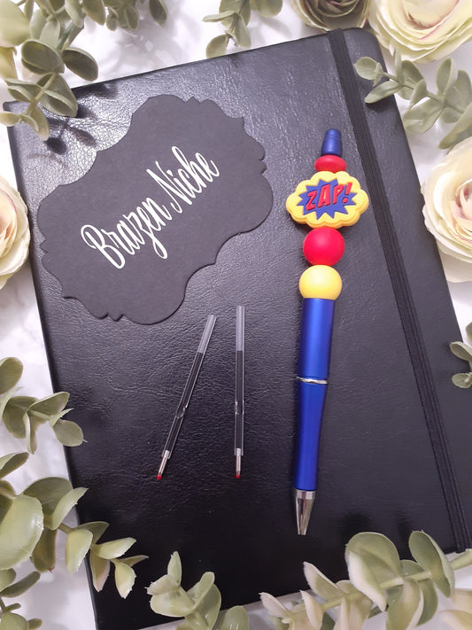 💥 Zap!!! Comic Style Beaded Pen – POW! BAM! Write with a Bang!